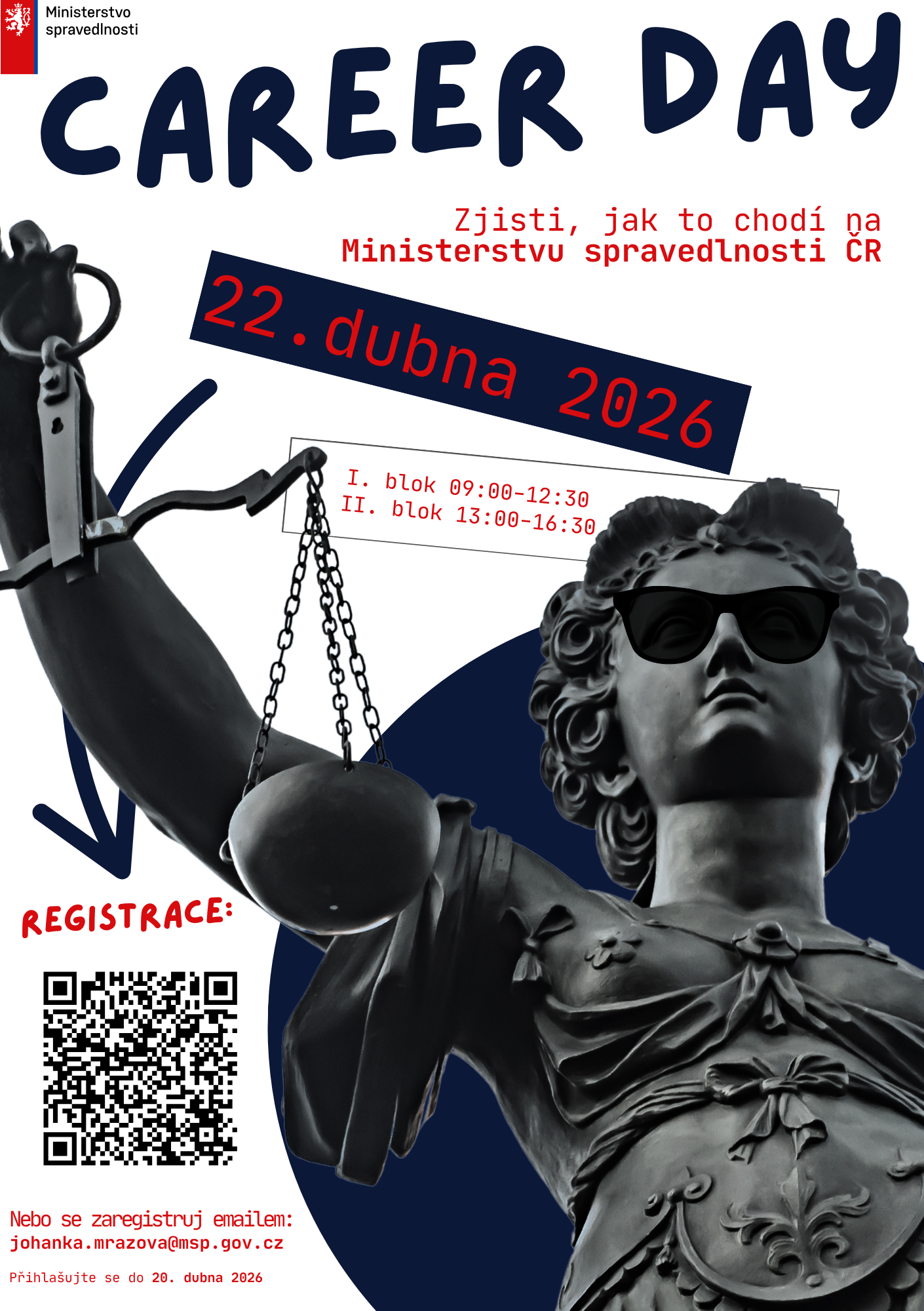 Zveme Vás na Kariérní den Ministerstva spravedlnosti ČR